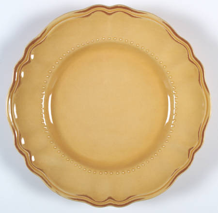 Tuscany Butter Cream Mustard 12" Chop Plate (Round Platter)