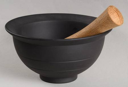 Nick Munro Jasper Collection Black Pestle and Mortar