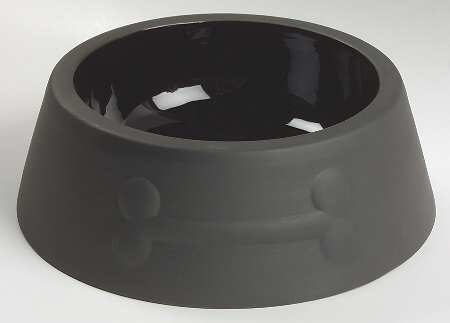 Nick Munro Jasper Collection Black Pet Bowl
