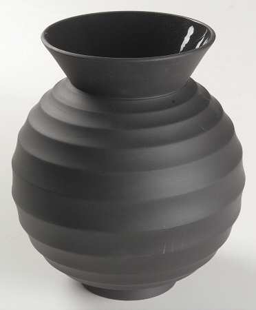 Nick Munro Jasper Collection Black 9" Vase