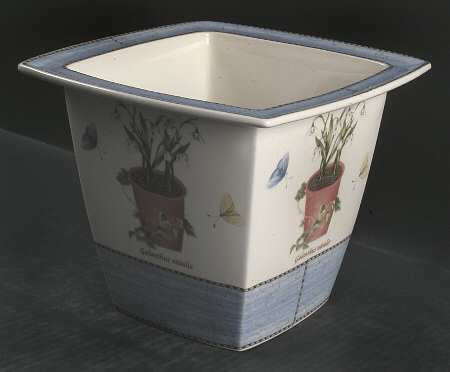 Sarah's Garden Snowdrop Medium Cachepot