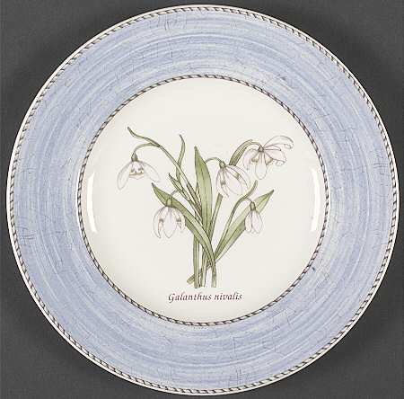 Sarah's Garden Snowdrop Salad Plate