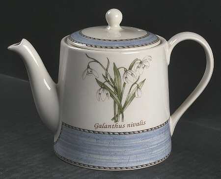 Sarah's Garden Snowdrop Small Teapot & Lid
