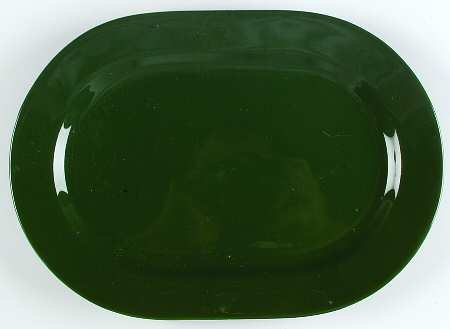 Fun Factory Hunter Green 13" Oval Serving Platter