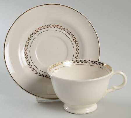 Mayflower Footed Cup & Saucer Set