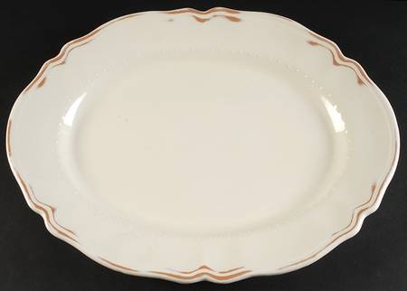 Tuscany Vanilla 17" Oval Serving Platter