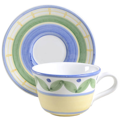 Marisol Flat Cup & Saucer Set