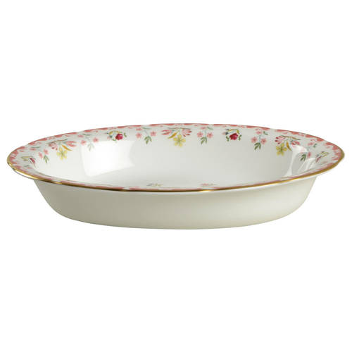 Bianca ("W" Wedgwood Mark Only) 10" Oval Vegetable Bowl by Wedgwood