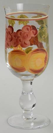 Floral Manor 10 Oz Glassware Wine Goblet