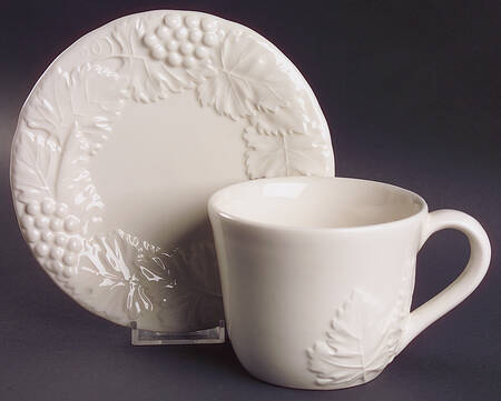Napa Cream Flat Cup & Saucer Set