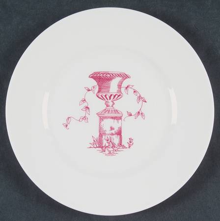 Joie De Vivre Red Salad Plate