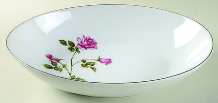 Tea Rose 10" Oval Vegetable Bowl