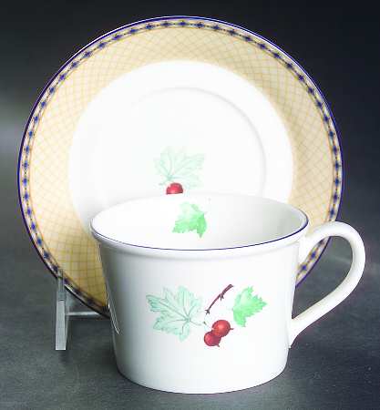 Fruit Symphony Flat Cup & Saucer Set