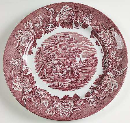 English Scenery Pink (Continental Shape) by Wood &amp; Sons