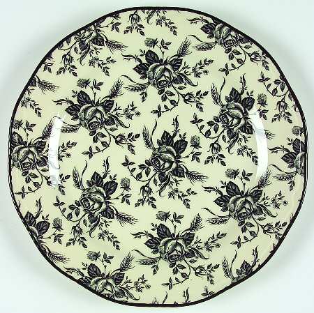 Colonial Rose Black and Cream by Wood &amp; Sons