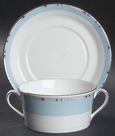 Viva Flat Cream Soup Bowl & Saucer Set