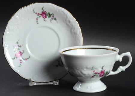 WAV48 Footed Cup & Saucer Set by Wawel