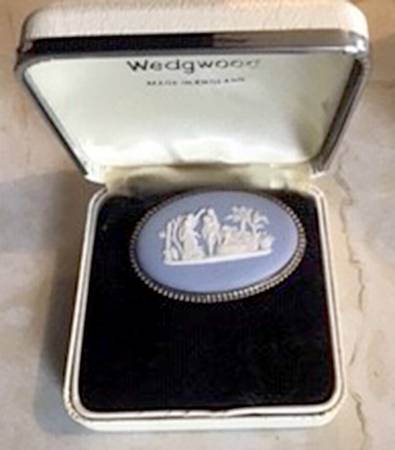 Jasperware Jewelry Sterling Brooch