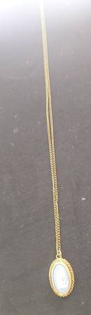 Jasperware Jewelry Goldplate Hope with Anchor Necklace