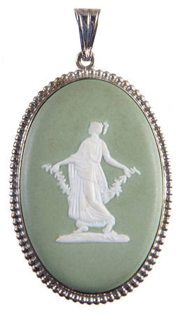 Jasperware Jewelry Sterling Pendant
