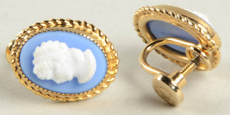 Jasperware Jewelry Earring Pair