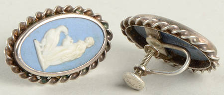 Jasperware Jewelry Earring Pair