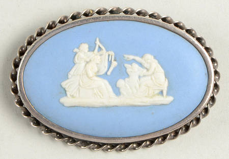 Jasperware Jewelry Brooch