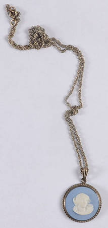 Jasperware Jewelry Sterling Necklace w/Pendant