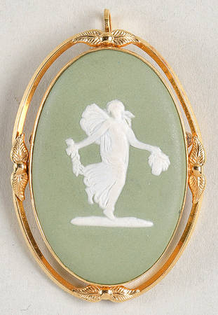 Jasperware Jewelry Pendant/Pin