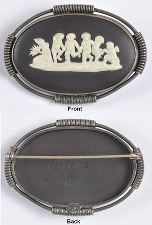 Jasperware Jewelry Brooch