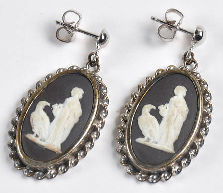 Jasperware Jewelry Earring Pair