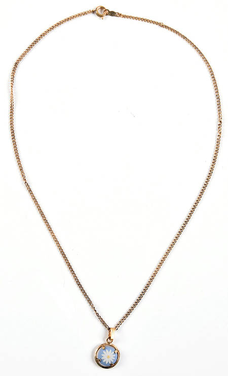 Jasperware Jewelry Round Gold Necklace