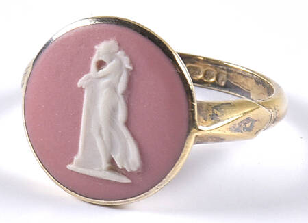 Jasperware Jewelry Goldplate Ring (Size 6)