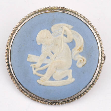 Jasperware Jewelry Sterling Brooch