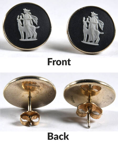 Jasperware Jewelry Earring Pair