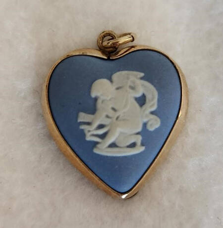 Jasperware Jewelry Goldplate Pendant