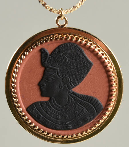 Jasperware Jewelry Round King Tut Necklace