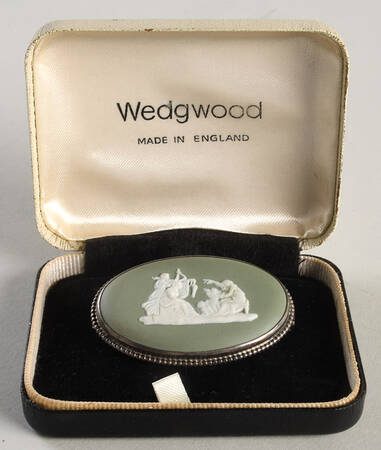 Jasperware Jewelry Brooch