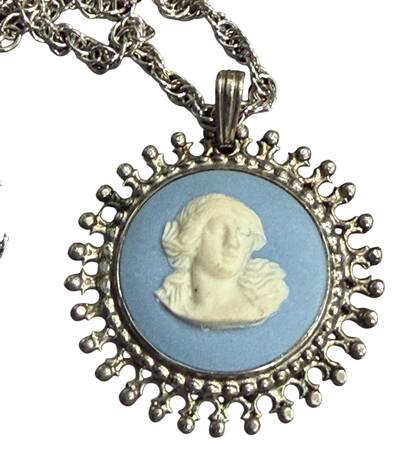 Jasperware Jewelry Sterling Necklace w/Pendant