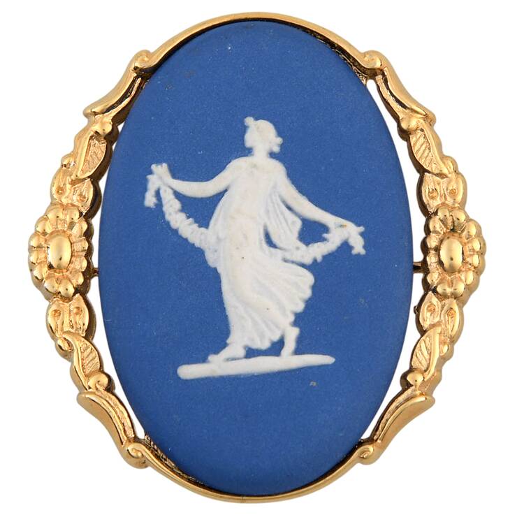 Jasperware Jewelry Brooch
