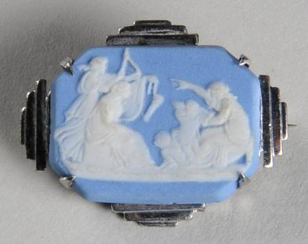 Jasperware Jewelry Brooch