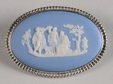 Jasperware Jewelry Brooch