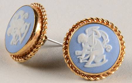 Jasperware Jewelry Earring Pair