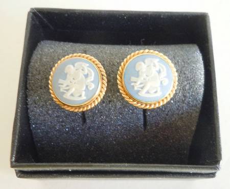 Jasperware Jewelry Earring Pair
