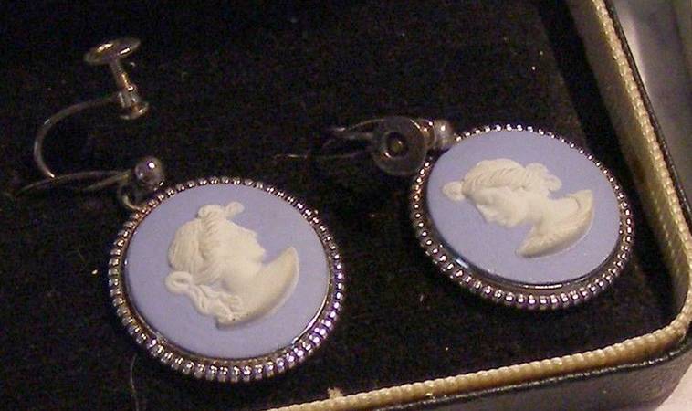 Jasperware Jewelry Earring Pair