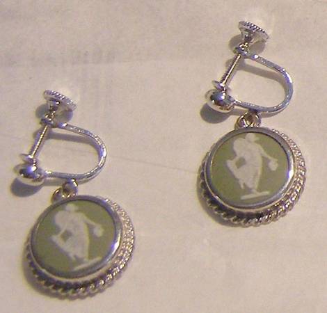 Jasperware Jewelry Earring Pair