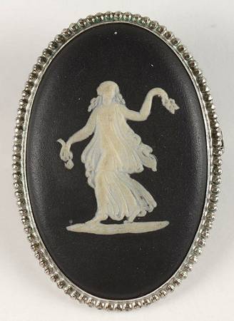 Jasperware Jewelry Brooch