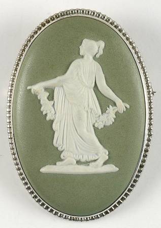 Jasperware Jewelry Brooch