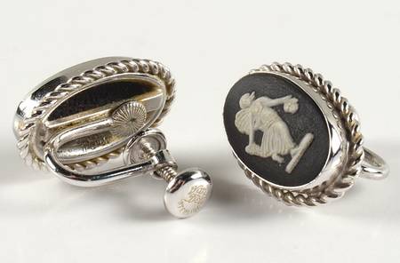 Jasperware Jewelry Earring Pair