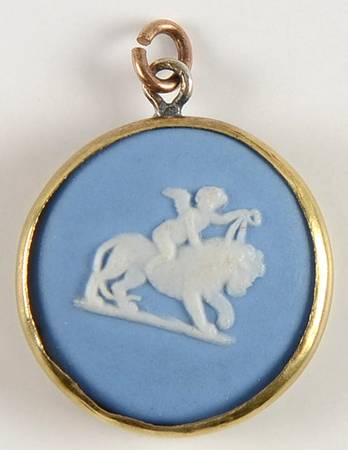 Jasperware Jewelry Goldplate Pendant
